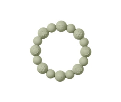 Mordedor de silicone BIBS Ring Beaded Sage