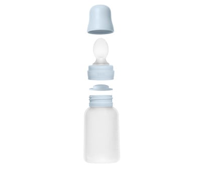 Dispenser Squeeze Spoon Feeder BIBS Baby Blue
