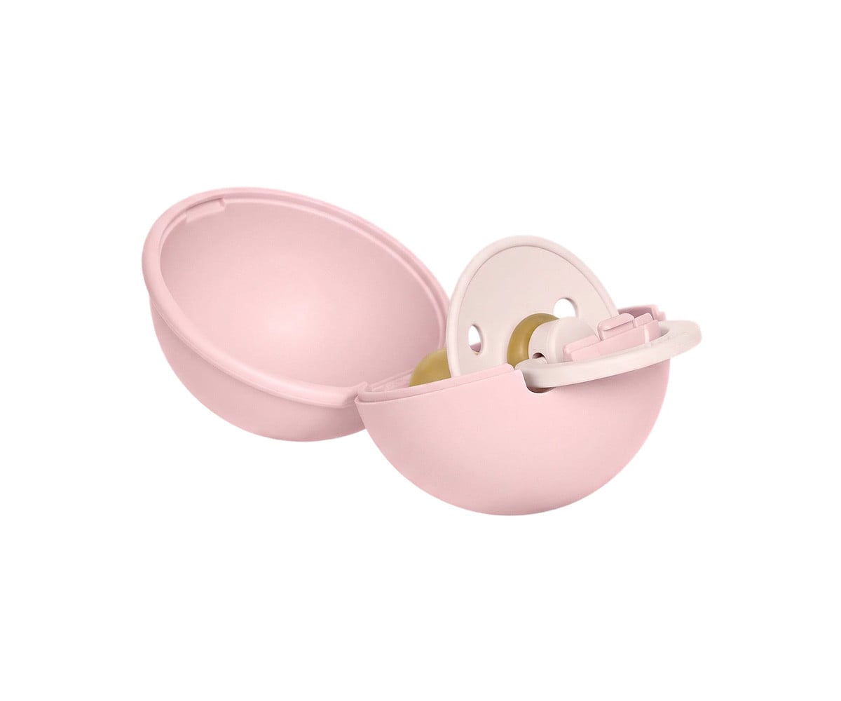 Succhietto BIBS Colour Round Baby Petal + Proteggi Ciuccio Baby Pink