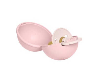 Succhietto BIBS Colour Round Baby Petal + Proteggi Ciuccio Baby Pink