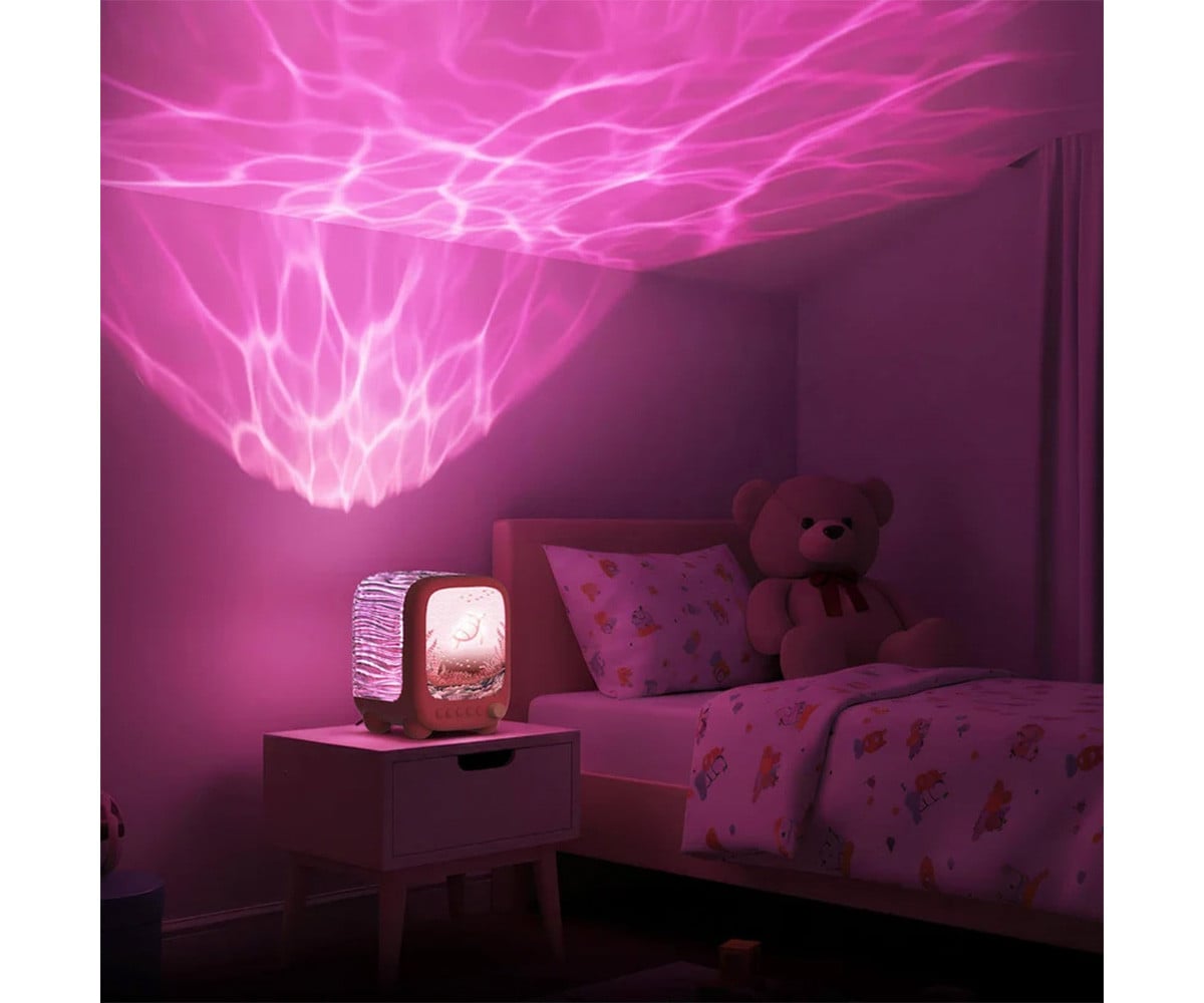 Luminária de alto-falante Projetor WAVY Pink