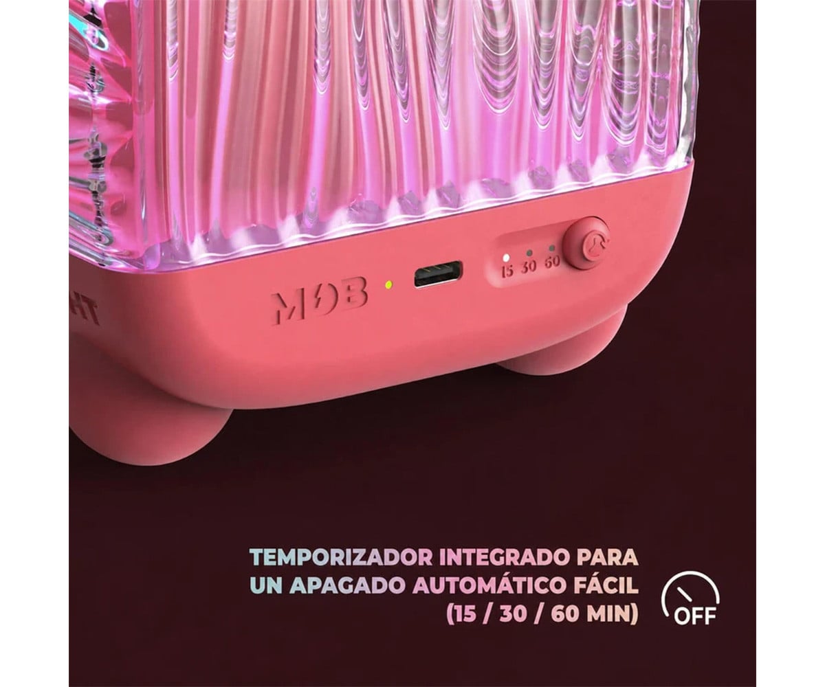 Luminária de alto-falante Projetor WAVY Pink