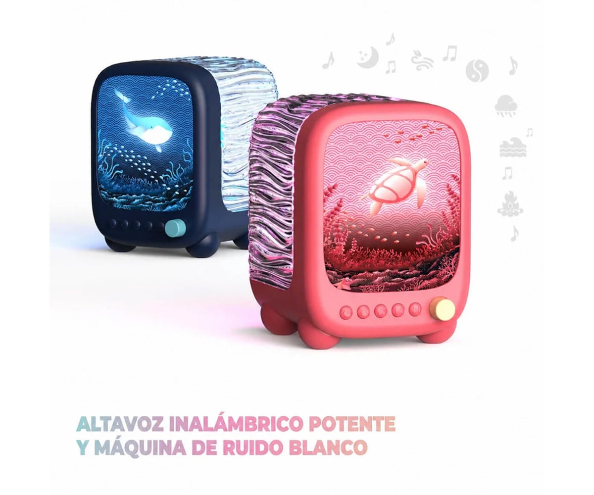 Luminária de alto-falante Projetor WAVY Blue