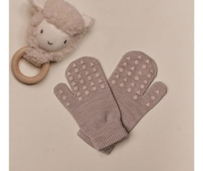 Luvas antiderrapantes de lã Sand Merino