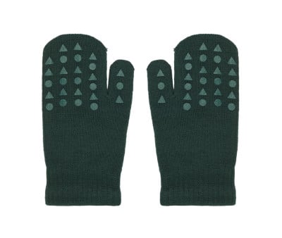 Luvas antiderrapantes de lã merino Forest Green