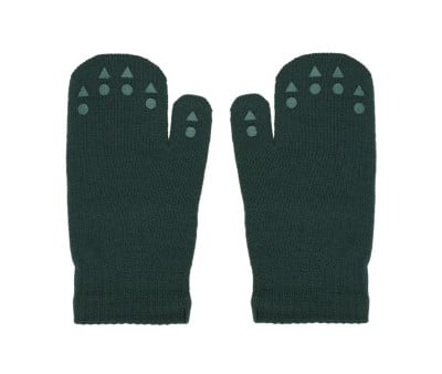 Luvas antiderrapantes de lã merino Forest Green