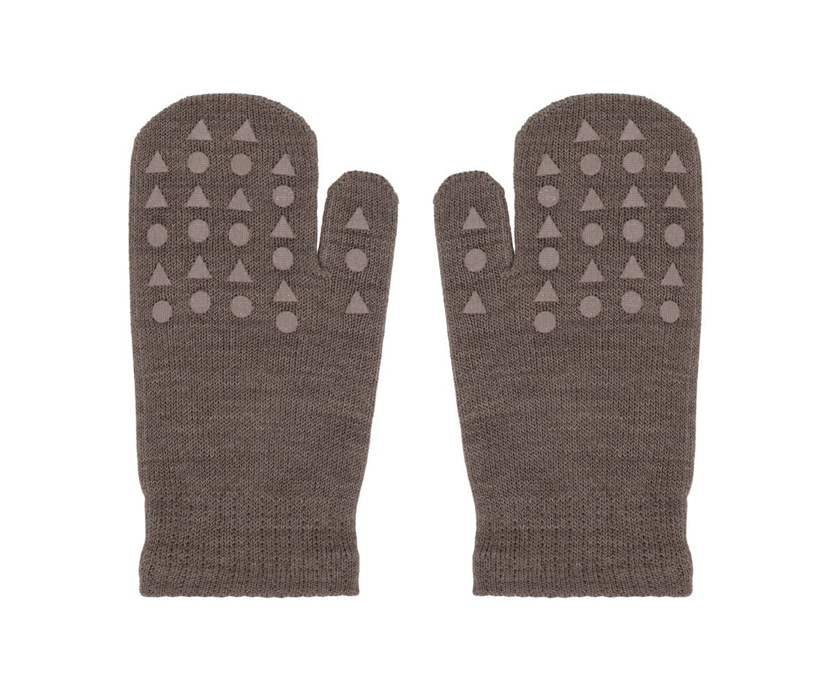 Manopole Antiscivolo Lana Merinos Brown Melange