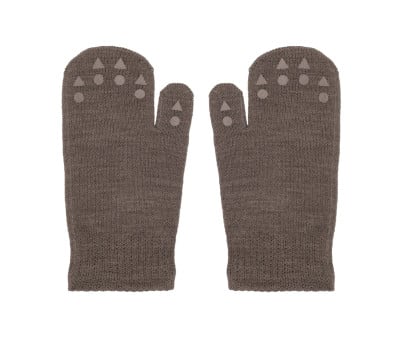 Manopole Antiscivolo Lana Merinos Brown Melange