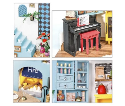 Modellino Miniatura Joy\'s Living Room Rolife