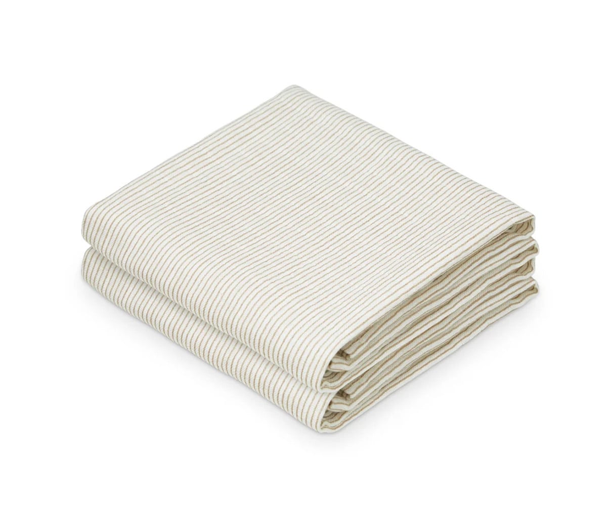 2 Mussoline Gots Classic Stripes Camel