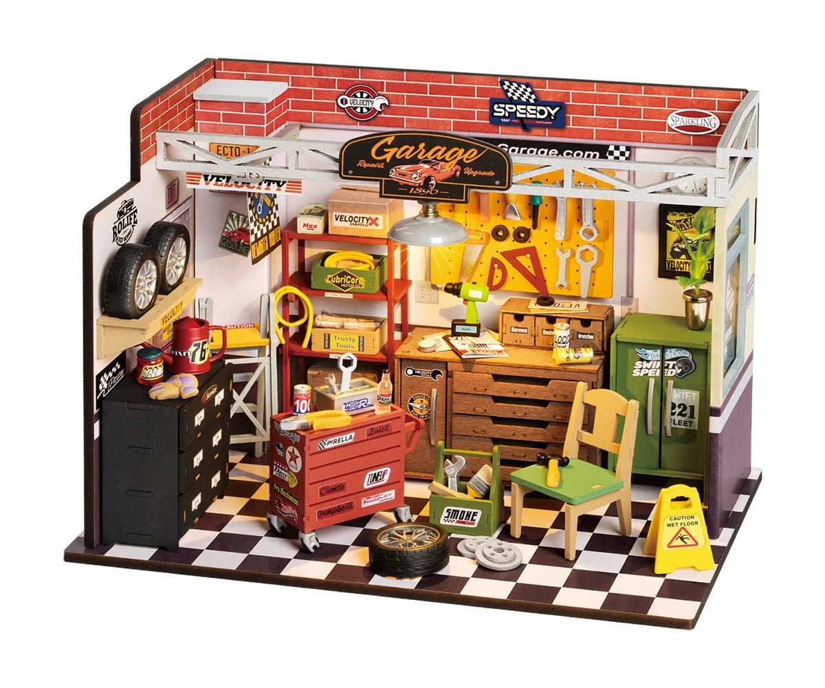Modellino Miniatura Garage Workshop