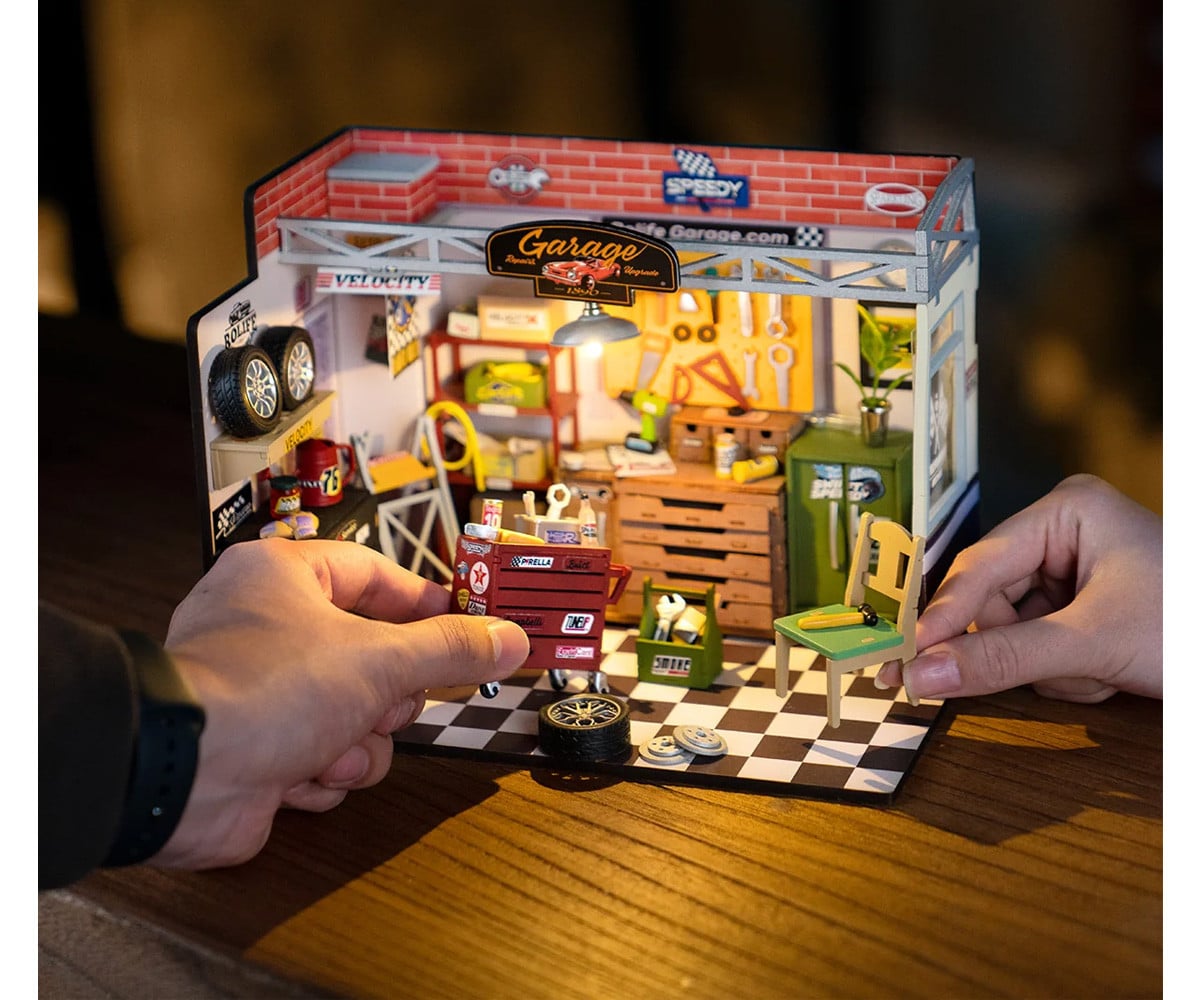 Modellino Miniatura Garage Workshop