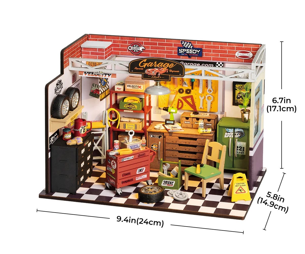 Modellino Miniatura Garage Workshop
