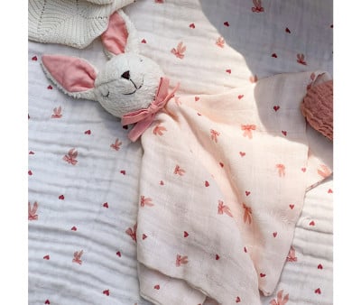 Doudou Cuddle Bunny Bows Personalizzabile