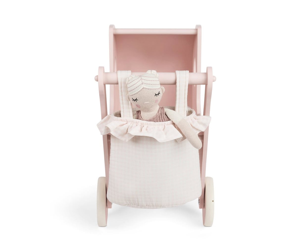 Carrozzina Bambole in Legno Soft Powder