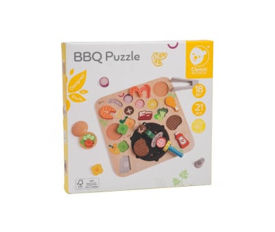 Puzzle Incastro in Legno Barbecue