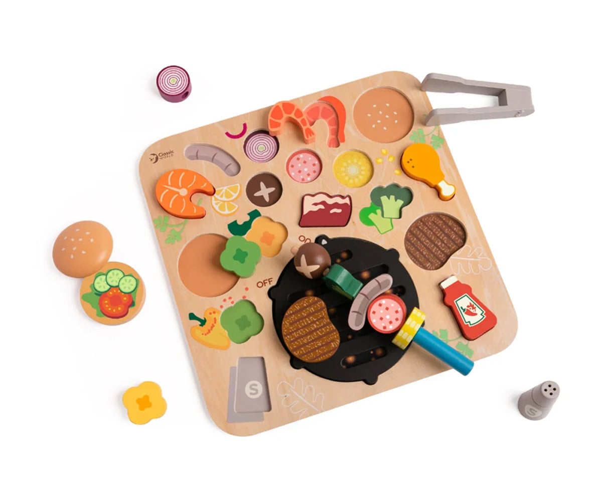 Puzzle Incastro in Legno Barbecue