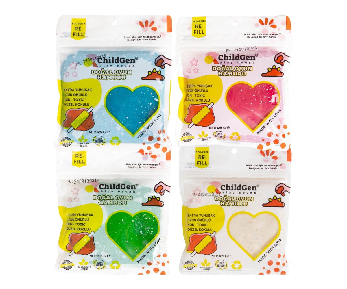 Set Plastilina Naturale ChildGen Glitter