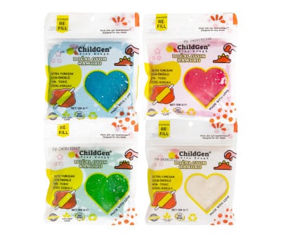 Conjunto de plasticina natural ChildGen Glitter 