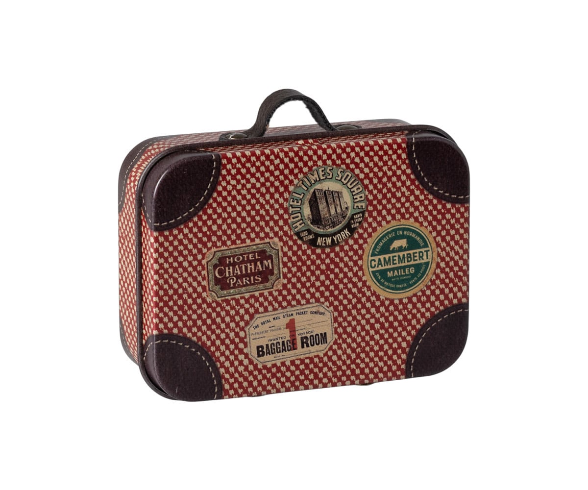 Micro Metal Suitcase Red