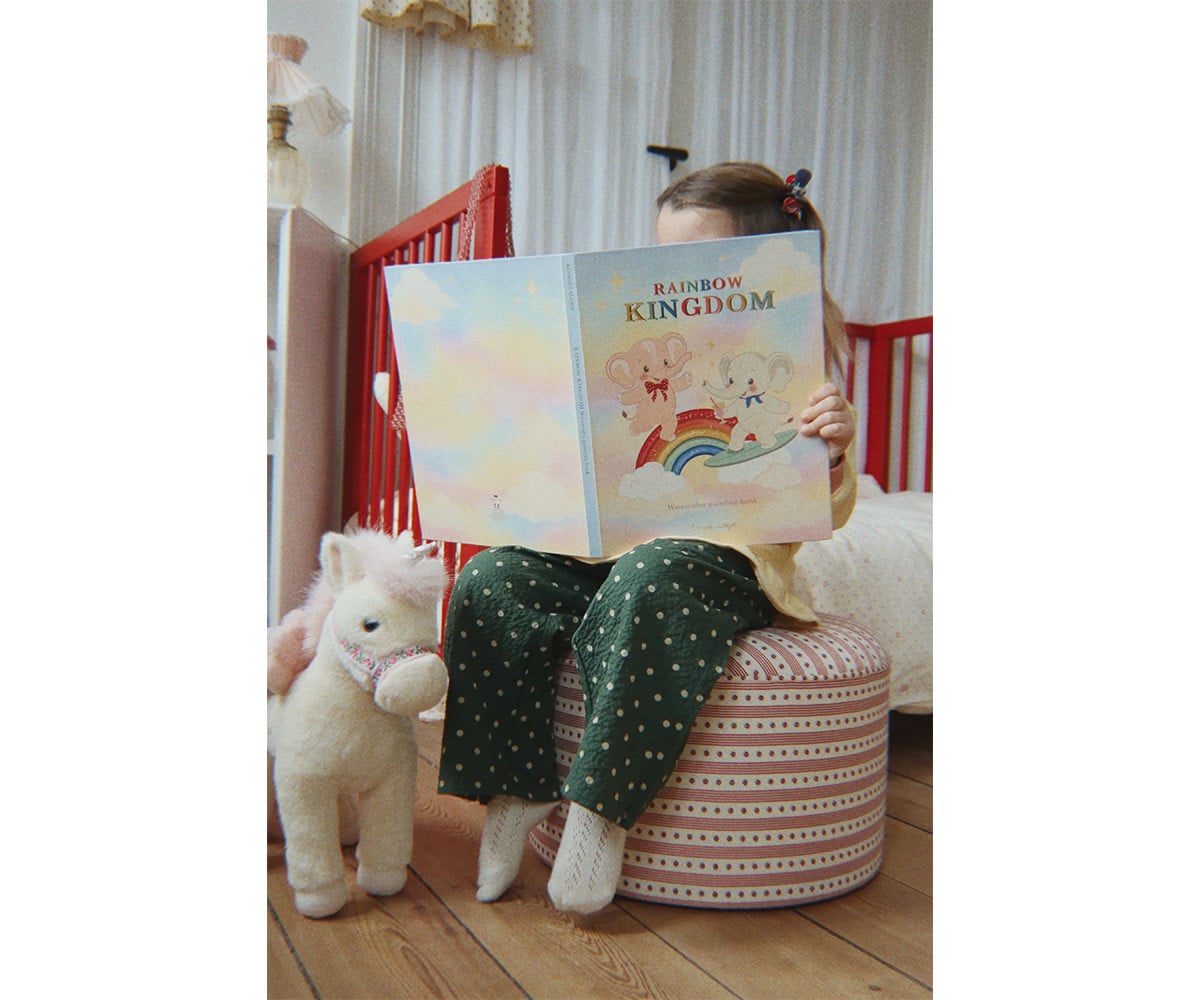 Peluche Starlight Unicorn Off White