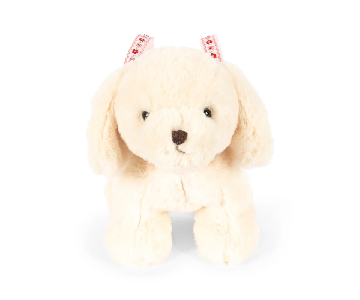 Borsa in Peluche Dog Off White