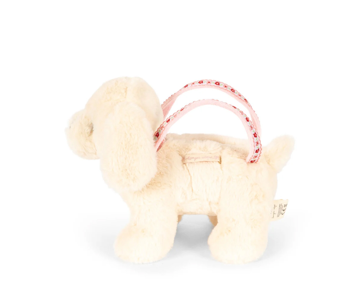 Borsa in Peluche Dog Off White