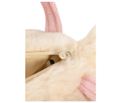 Borsa in Peluche Dog Off White