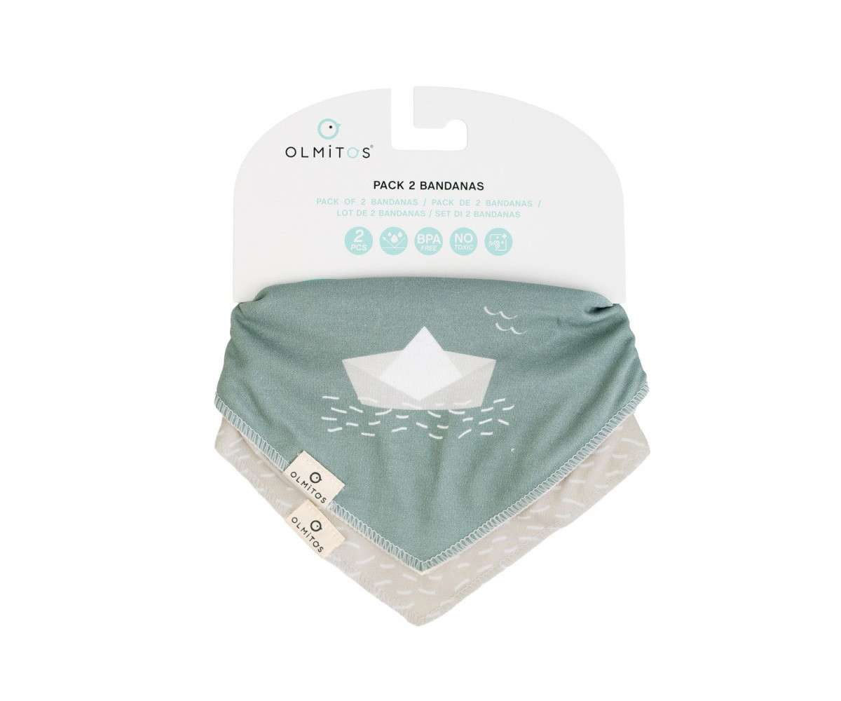 2 Bandane Impermeabili per Bebè Paper Boat