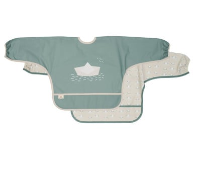 2 Bavagli Impermeabili con Maniche Paper Boat