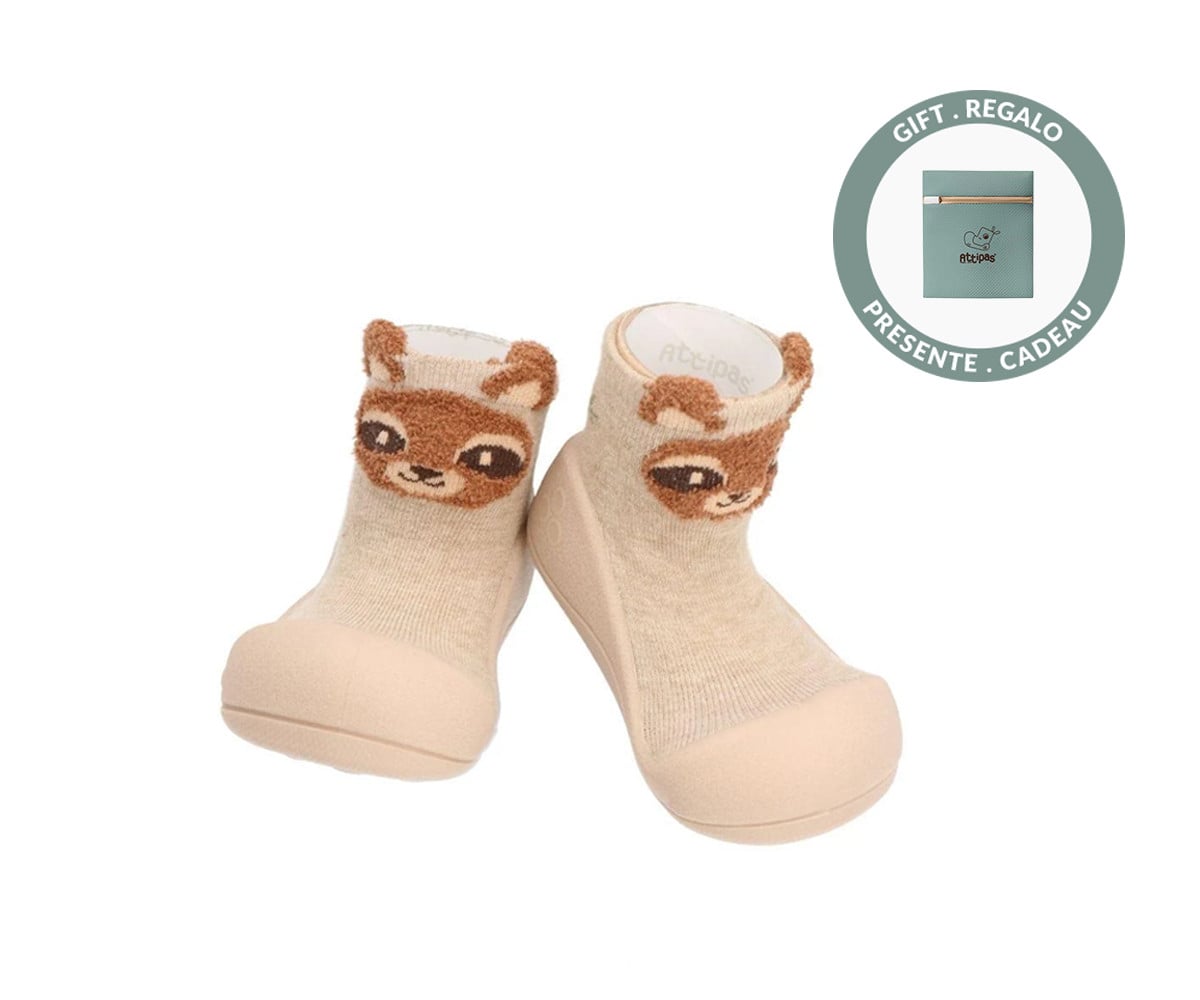 Attipas First Steps Zootopia Raccoon Beige + Sacchetto Gratis