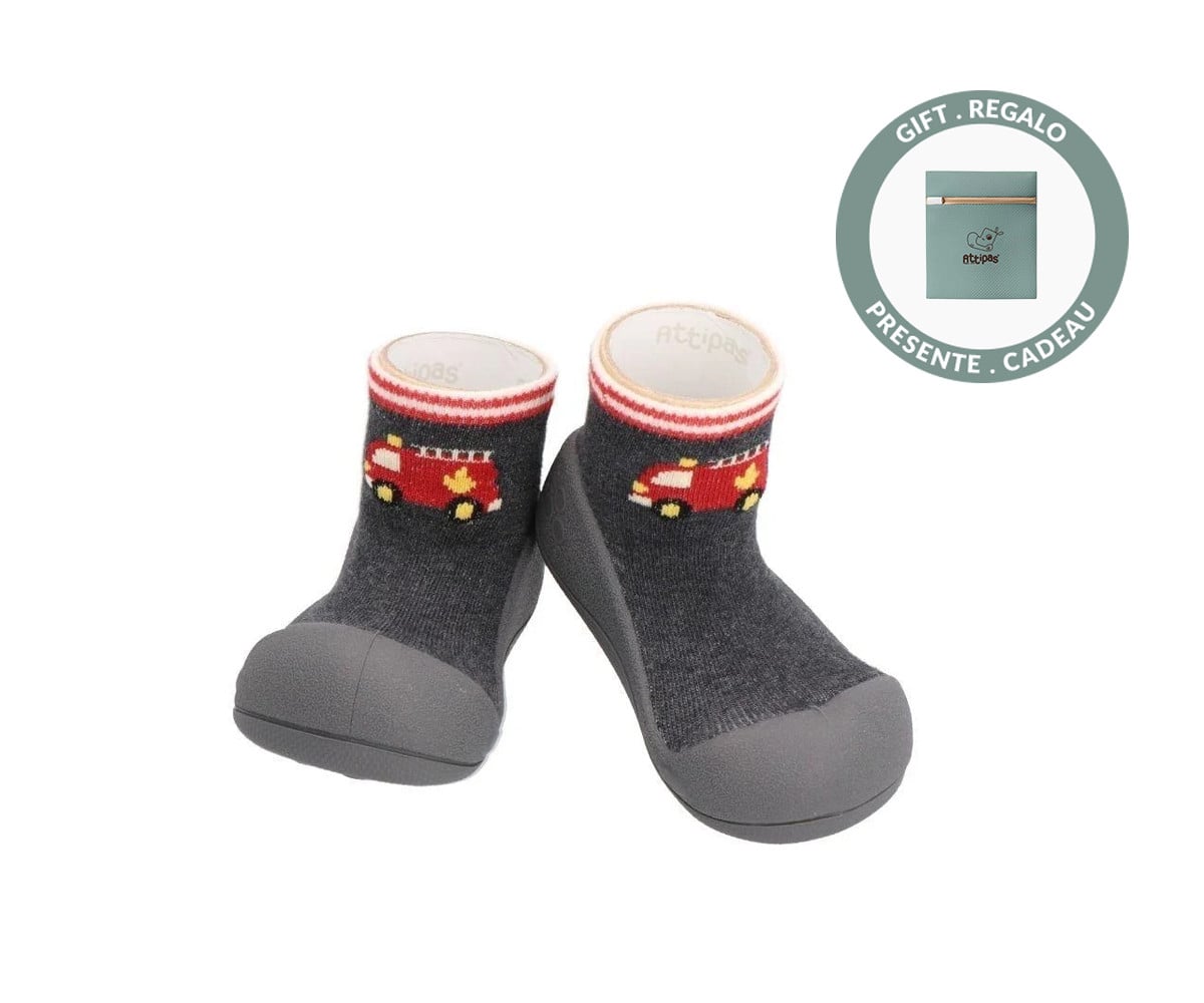 Attipas First Steps Firefighters Charcoal + Sacchetto Gratis