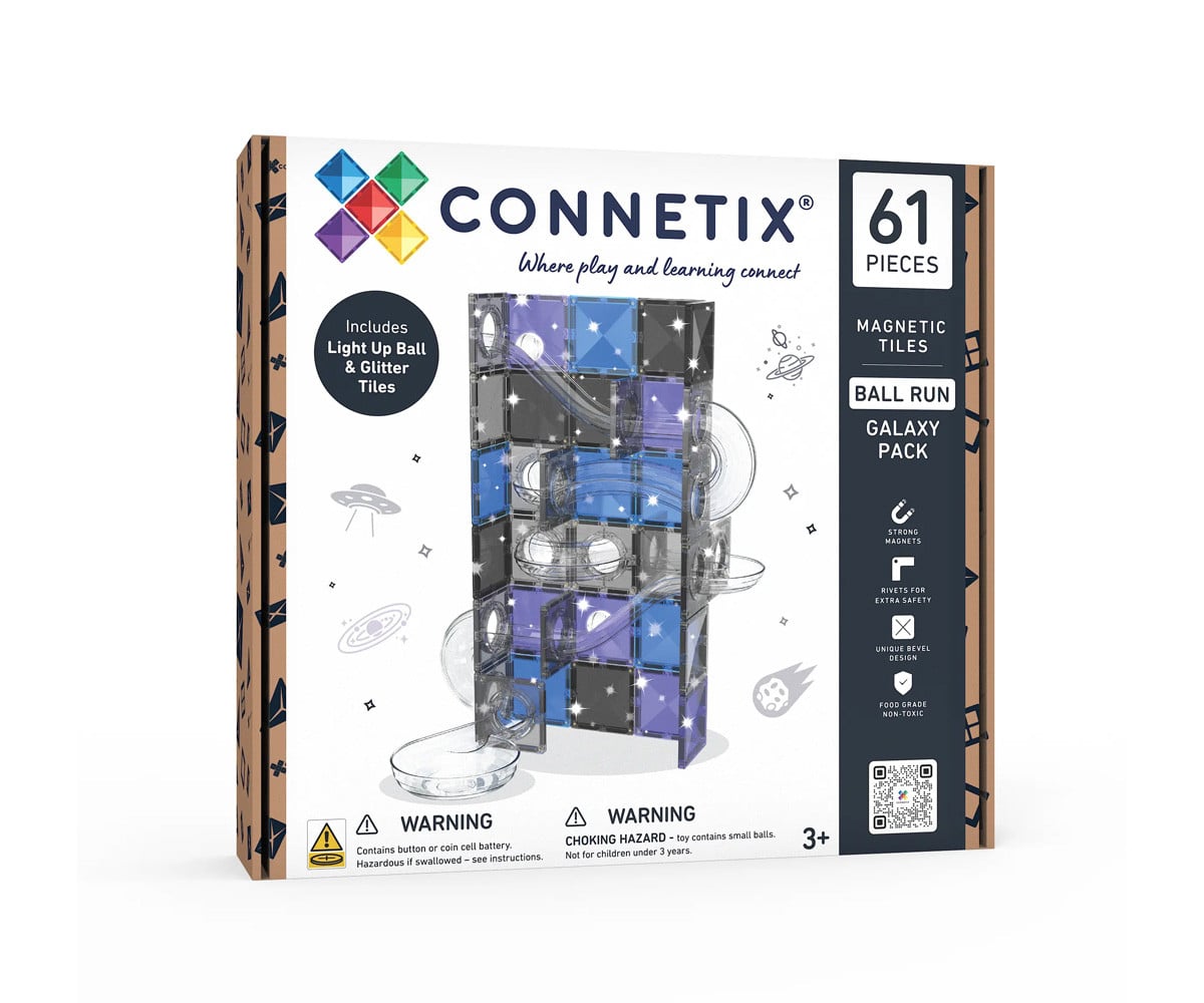 Connetix 61 - Ball Run Galaxy Pack con Luci
