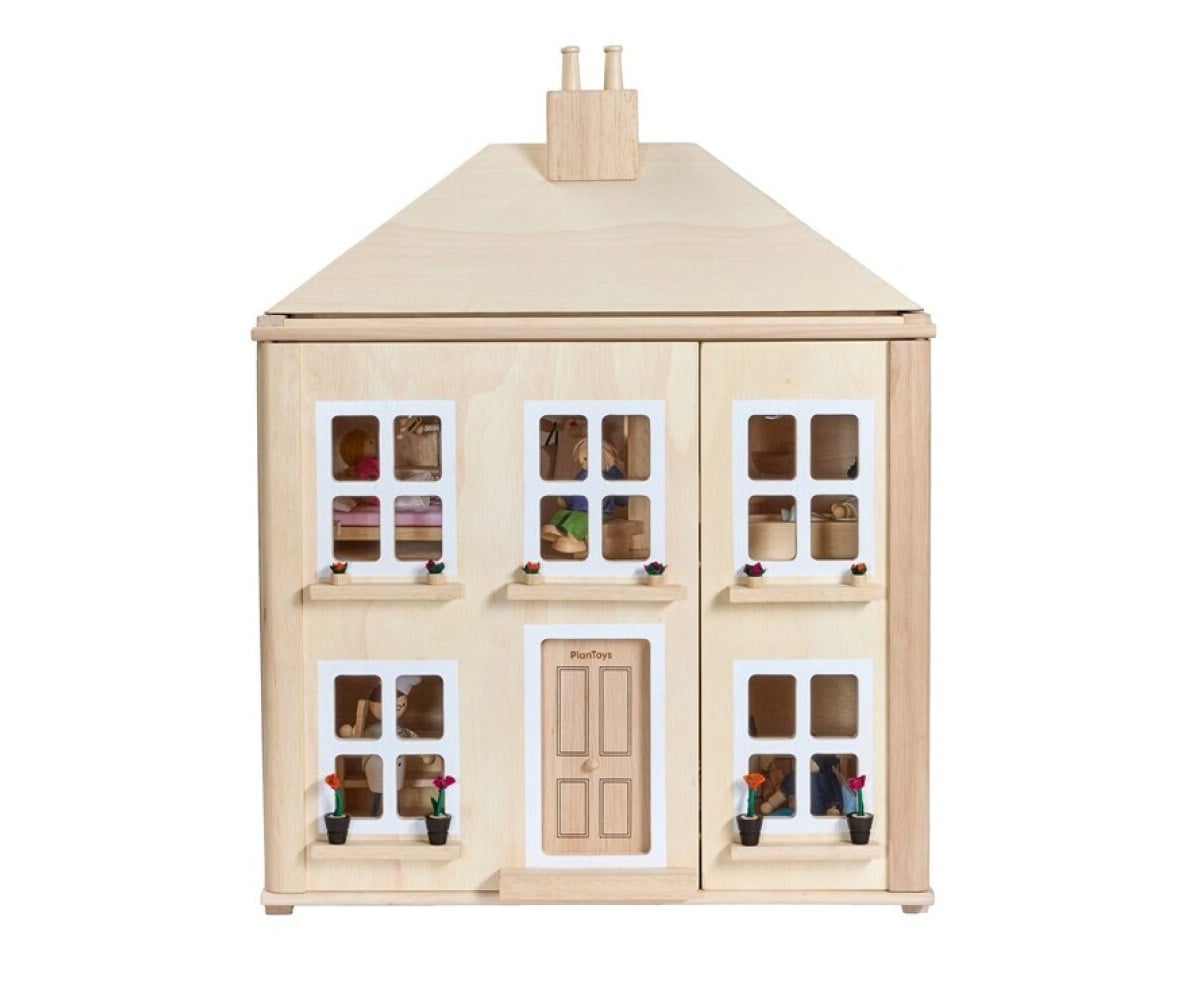 Casa de Muñecas de Madera Georgiana