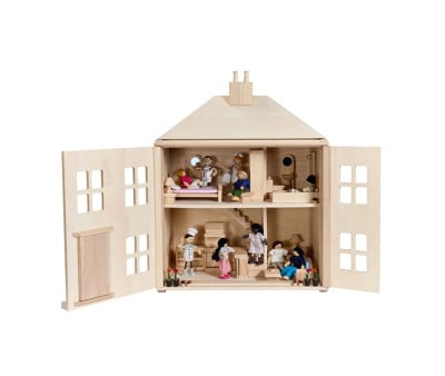 Casa de Muñecas de Madera Georgiana