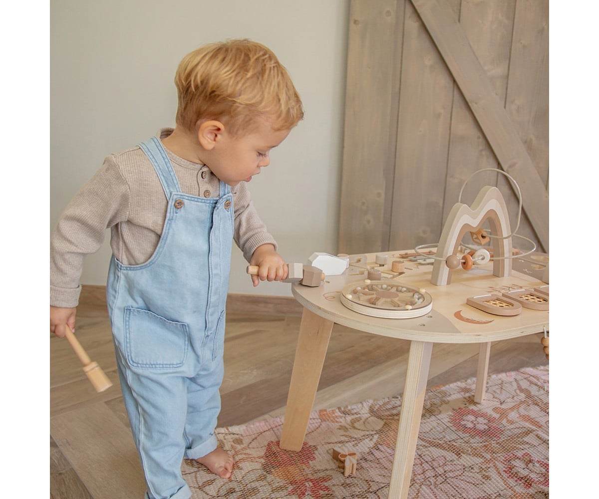 Mesa de Actividades de Madera Nougat
