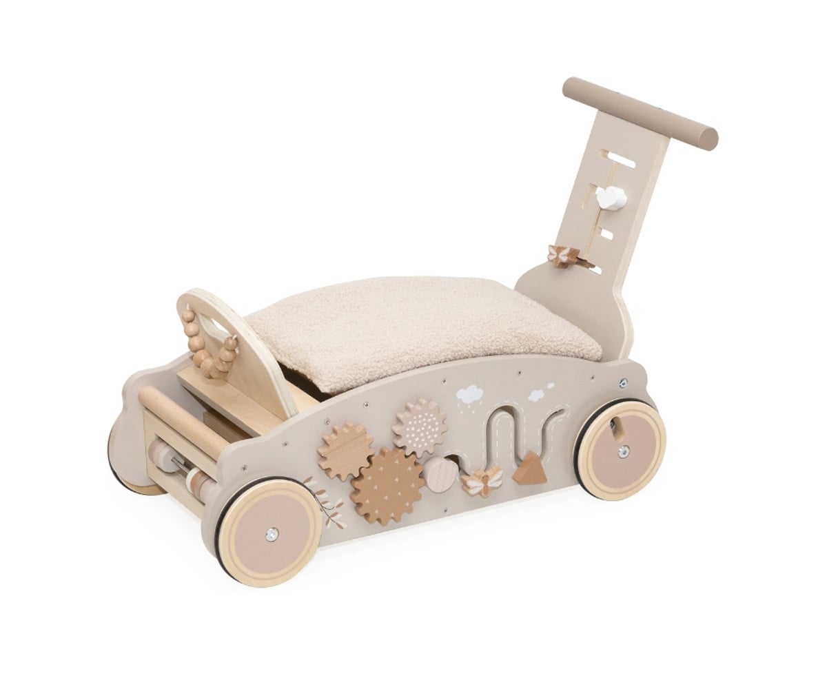 Andador, Balancín y Coche de Madera Nougat