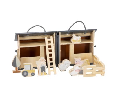 Granja de Madera Plegable con Animales