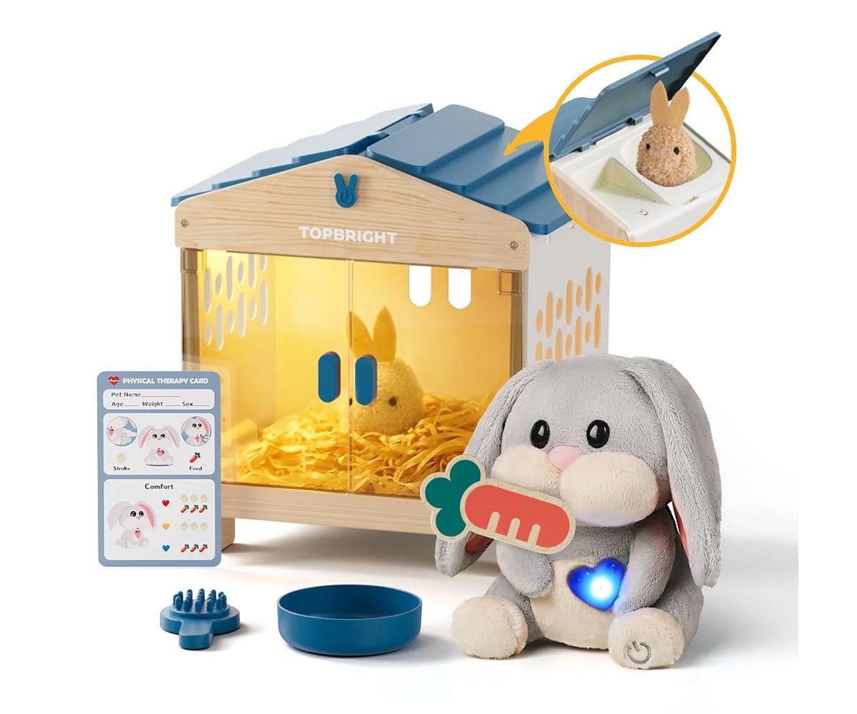 Peluche Interactivo Cuidado de Mascotas Mummy Bunny