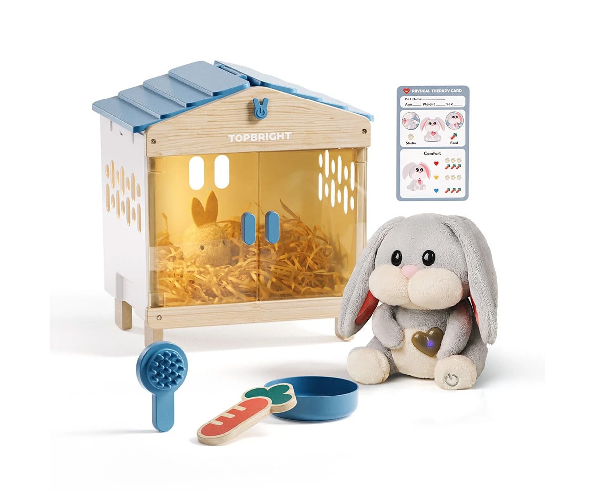 Peluche Interactivo Cuidado de Mascotas Mummy Bunny