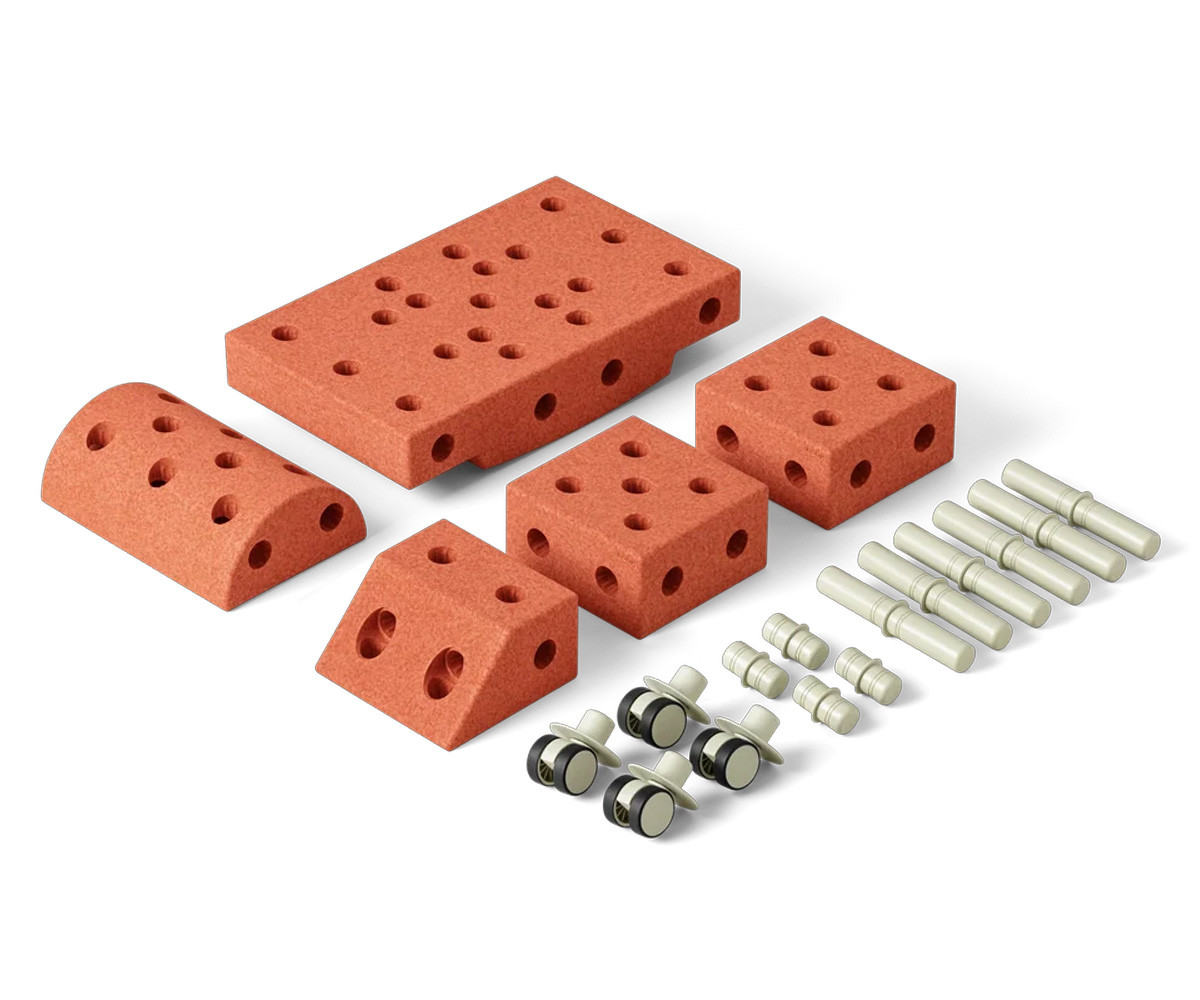 Kit de construção Explorer Set Orange/Dusty Green