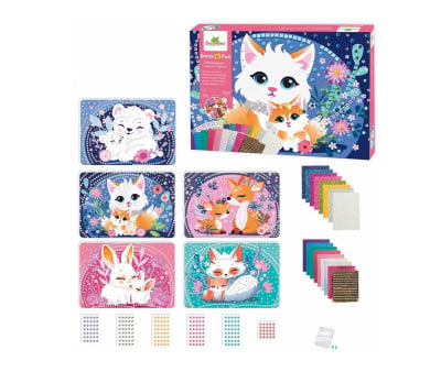 Kit Creativo Stick & Fun Mosaico Simpatici Animali