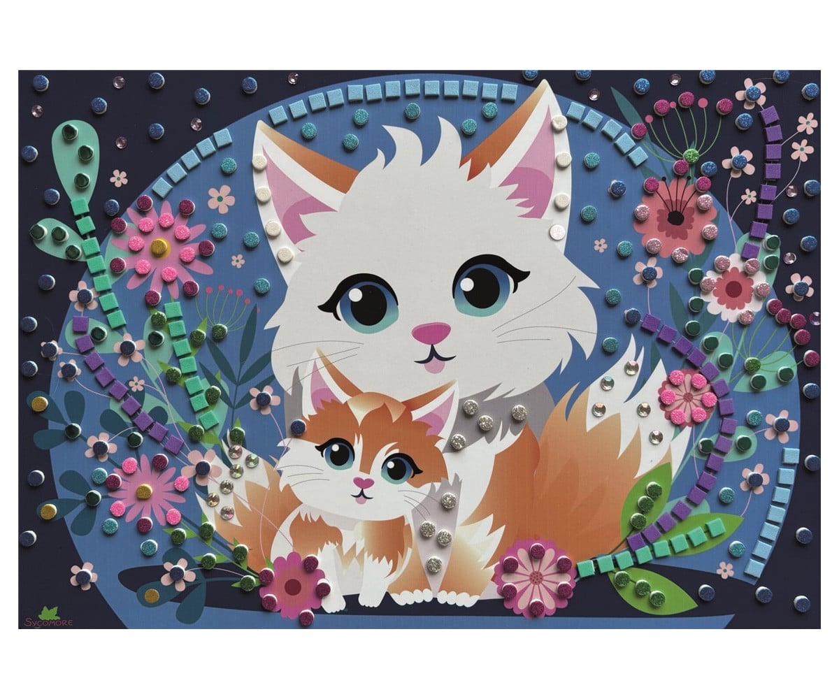 Kit Creativo Stick & Fun Mosaico Simpatici Animali