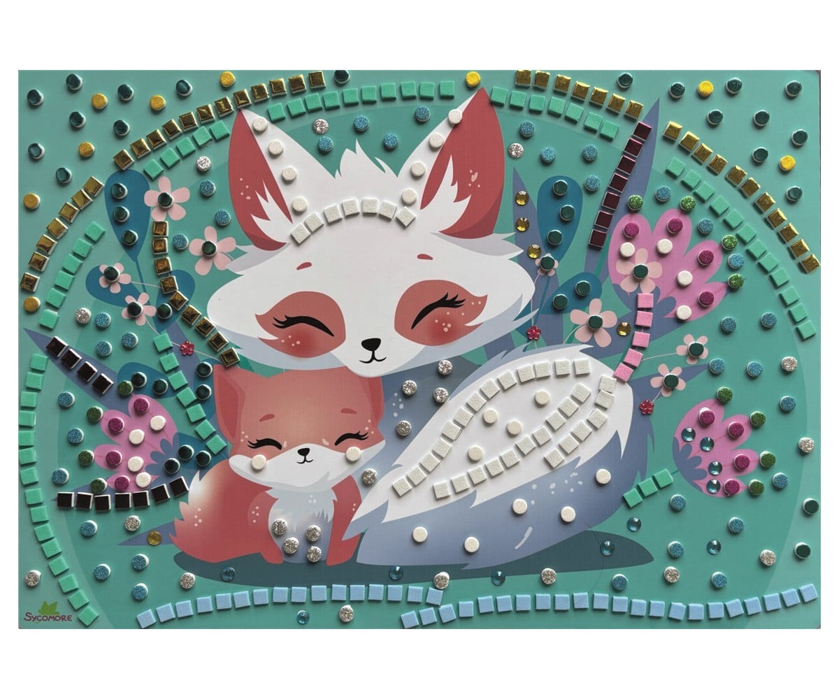 Kit Creativo Stick & Fun Mosaico Simpatici Animali