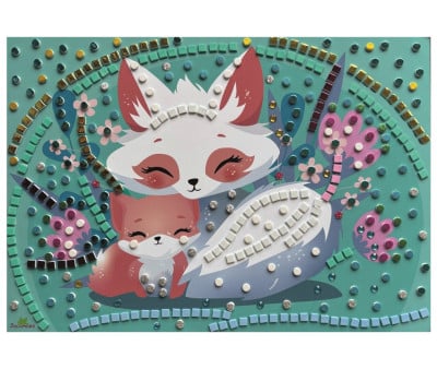 Kit Creativo Stick & Fun Mosaico Simpatici Animali