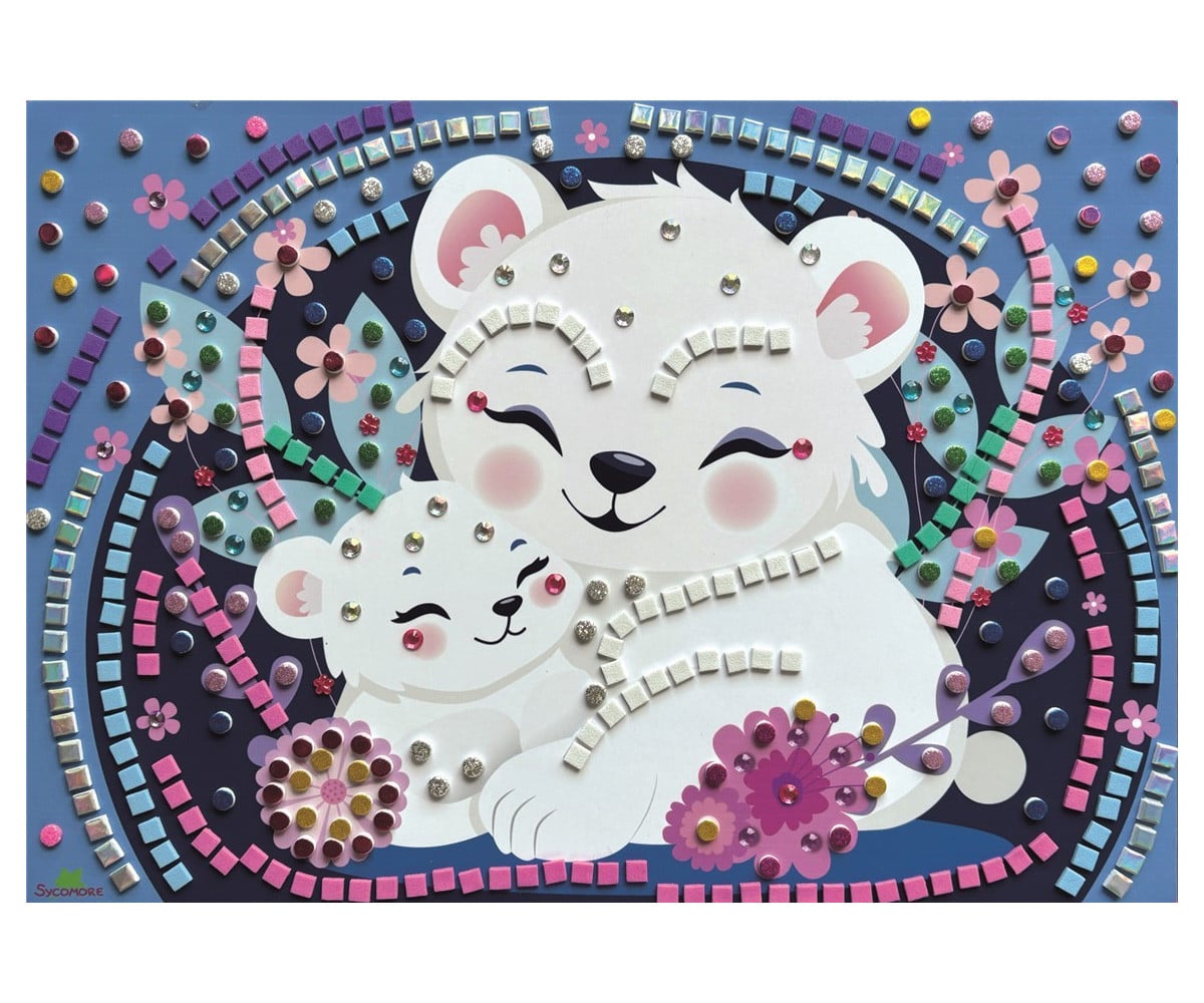 Kit Creativo Stick & Fun Mosaico Simpatici Animali