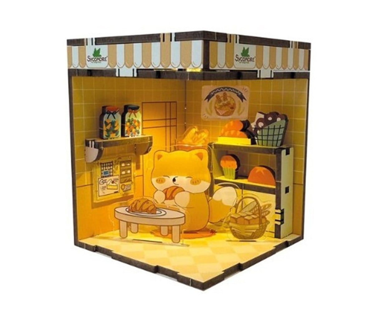 Mini Diorama con Luz LED Dog
