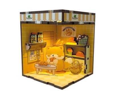Mini Diorama con Luz LED Dog