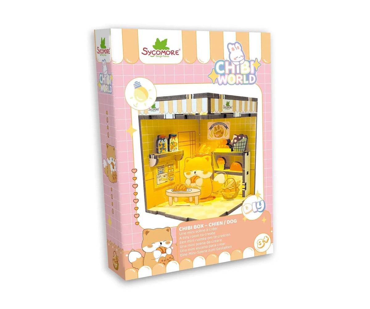 Mini Diorama con Luz LED Dog