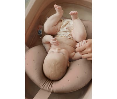 Bañera Plegable con Cojín para Bebé Blush